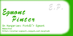 egmont pinter business card